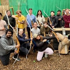 A motley crew with bows